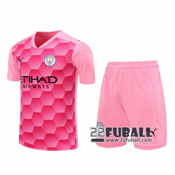 22Fuball: Manchester City Torwarttrikot Herren Pink 2020-2021