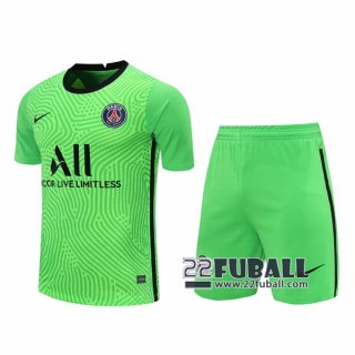 22Fuball: PSG Paris Saint Germain Torwarttrikot Herren Grün 2020-2021