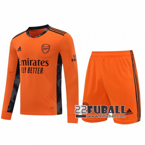 22Fuball: Arsenal Langarm Torwarttrikot Herren Orange 2020-2021