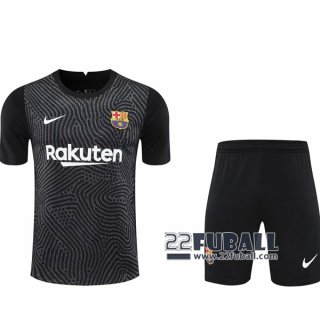 22Fuball: FC Barcelona Torwarttrikot Herren Schwarz 2020-2021