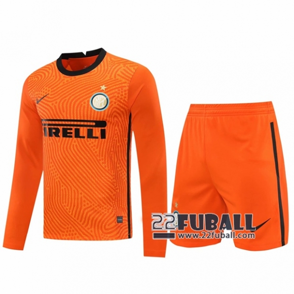 22Fuball: Inter Mailand Langarm Torwarttrikot Herren Orange 2020-2021