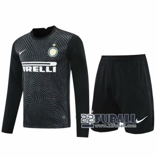 22Fuball: Inter Mailand Langarm Torwarttrikot Herren Schwarz 2020-2021