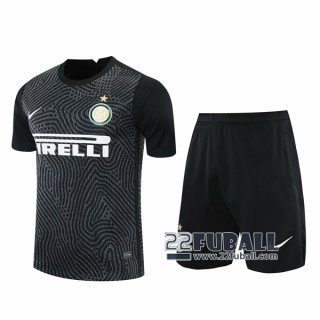 22Fuball: Inter Mailand Torwarttrikot Herren Schwarz 2020-2021