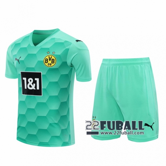 22Fuball: Borussia Dortmund Torwarttrikot Herren Blau-Grün 2020-2021