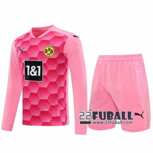 22Fuball: Borussia Dortmund Langarm Torwarttrikot Herren Pink 2020-2021