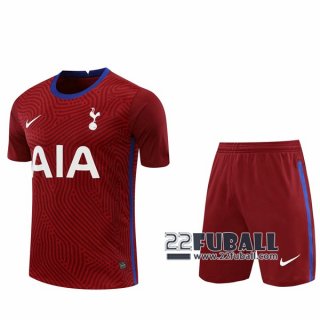 22Fuball: Tottenham Hotspur Torwarttrikot Herren Dunkelrot 2020-2021