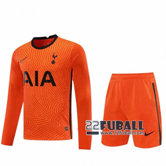 22Fuball: Tottenham Hotspur Langarm Torwarttrikot Herren Orange 2020-2021