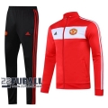 22Fuball: Manchester United Trainingsjacke Reißverschluss Rot 2020 2021 J156