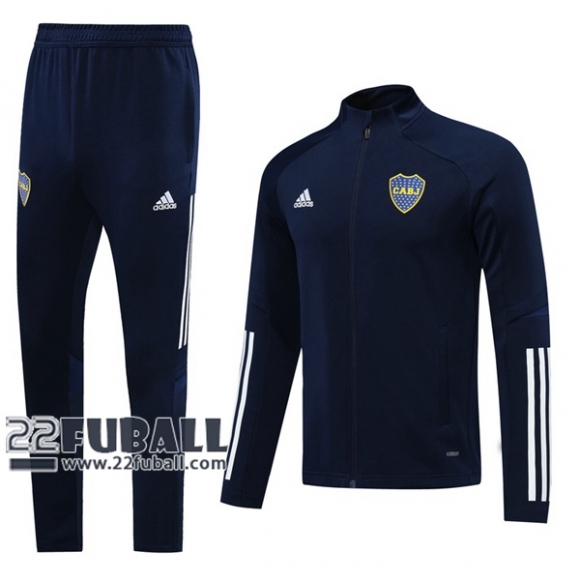 22Fuball: Boca Juniors Sweatjacke Reißverschluss Marineblau 2020 2021 J62