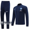 22Fuball: Paris Saint Germain PSG Trainingsjacke Reißverschluss Marineblau 2020 2021 J76