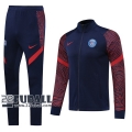 22Fuball: Paris Saint Germain PSG Travel Jacke Reißverschluss Marineblau 2020 2021 J84