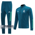 22Fuball: Real Madrid Trainingsjacke Reißverschluss Blau 2020 2021 J93