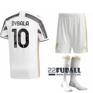 22Fuball: Juventus Turin Heimtrikot Kinder (Paulo Dybala #10) 2020-2021