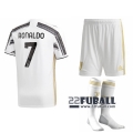22Fuball: Juventus Turin Heimtrikot Kinder (Cristiano Ronaldo #7) 2020-2021