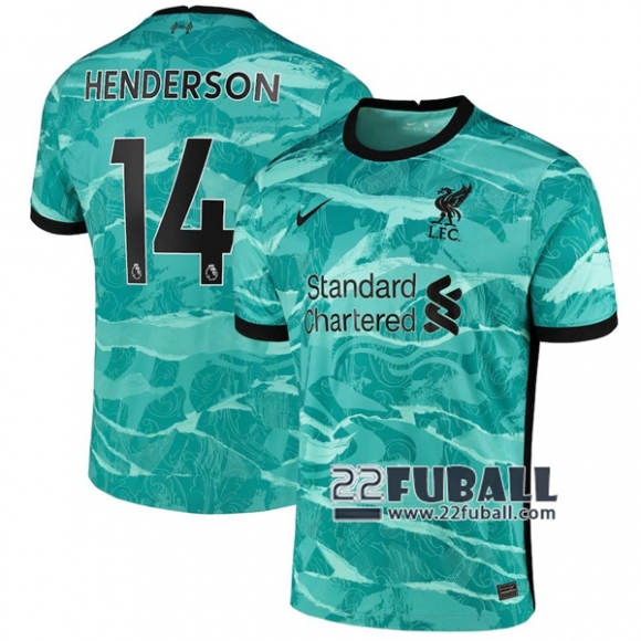 22Fuball: FC Liverpool Auswärtstrikot Herren (Henderson #14) 2020-2021