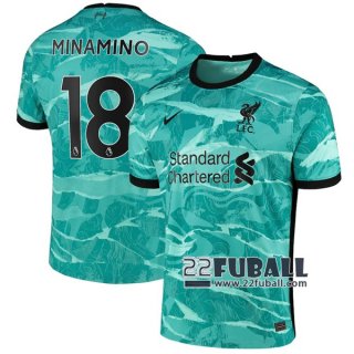 22Fuball: FC Liverpool Auswärtstrikot Herren (Minamino #18) 2020-2021