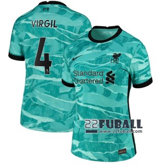 22Fuball: FC Liverpool Auswärtstrikot Damen (Virgil #4) 2020-2021