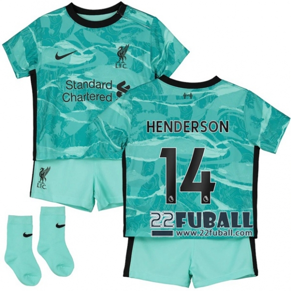 22Fuball: FC Liverpool Auswärtstrikot Kinder (Henderson #14) 2020-2021