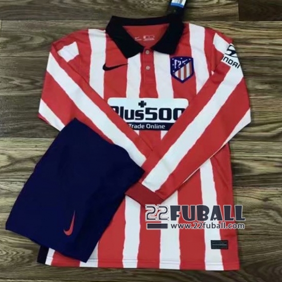 22Fuball: Atletico Madrid Langarm Heimtrikot Herren 2020-2021