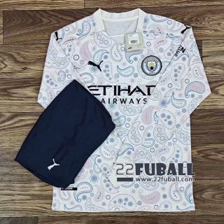 22Fuball: Manchester City Langarm Ausweichtrikot Herren 2020-2021