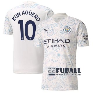 22Fuball: Manchester City Ausweichtrikot Herren (Kun Agüero #10) 2020-2021