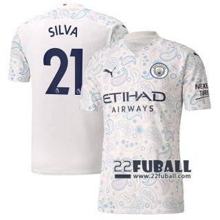 22Fuball: Manchester City Ausweichtrikot Herren (Silva #21) 2020-2021