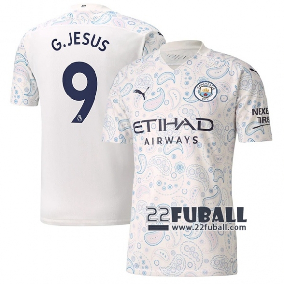 22Fuball: Manchester City Ausweichtrikot Herren (G.Jesus #9) 2020-2021