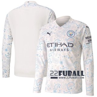 22Fuball: Manchester City Langarm Ausweichtrikot Herren 2020-2021