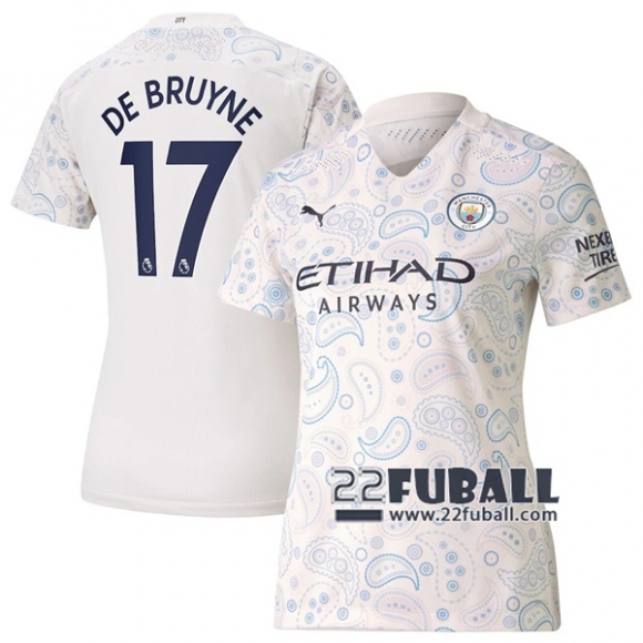 22Fuball: Manchester City Ausweichtrikot Damen (De Bruyne #17) 2020-2021