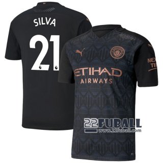 22Fuball: Manchester City Auswärtstrikot Herren (Silva #21) 2020-2021