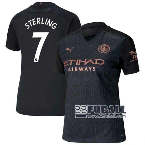 22Fuball: Manchester City Auswärtstrikot Damen (Sterling #7) 2020-2021