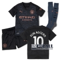 22Fuball: Manchester City Auswärtstrikot Kinder (Kun Agüero #10) 2020-2021