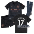 22Fuball: Manchester City Auswärtstrikot Kinder (Bruyne #17) 2020-2021