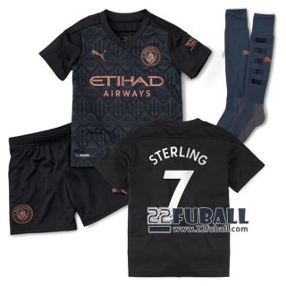 22Fuball: Manchester City Auswärtstrikot Kinder (Sterling #7) 2020-2021