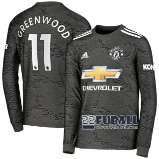 22Fuball: Manchester United Langarm Auswärtstrikot Herren (Greenwood #11) 2020-2021