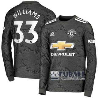 22Fuball: Manchester United Langarm Auswärtstrikot Herren (Williams #33) 2020-2021