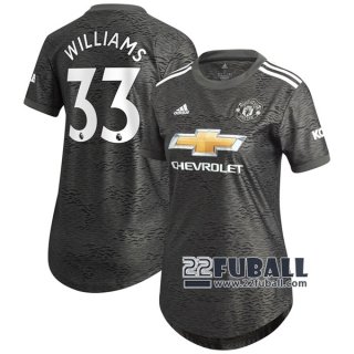 22Fuball: Manchester United Auswärtstrikot Damen (Williams #33) 2020-2021