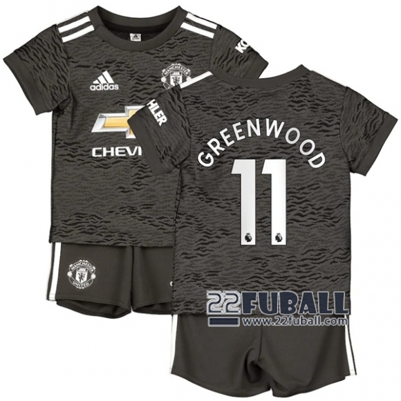 22Fuball: Manchester United Auswärtstrikot Kinder (Greenwood #11) 2020-2021