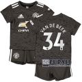 22Fuball: Manchester United Auswärtstrikot Kinder (Van De Beek #34) 2020-2021