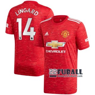 22Fuball: Manchester United Heimtrikot Herren (Jesse Lingard #14) 2020-2021