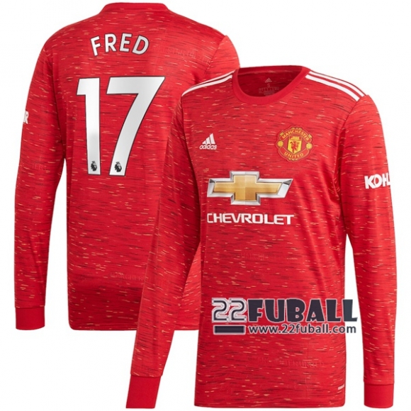 22Fuball: Manchester United Langarm Heimtrikot Herren (Fred #17) 2020-2021