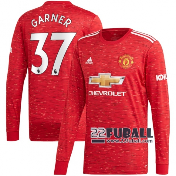 22Fuball: Manchester United Langarm Heimtrikot Herren (James Garner #37) 2020-2021