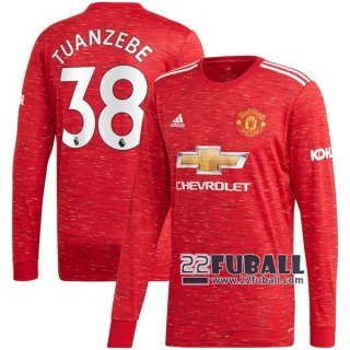 22Fuball: Manchester United Langarm Heimtrikot Herren (Axel Tuanzebe #38) 2020-2021