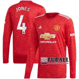 22Fuball: Manchester United Langarm Heimtrikot Herren (Phil Jones #4) 2020-2021