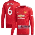 22Fuball: Manchester United Langarm Heimtrikot Herren (Paul Pogba #6) 2020-2021