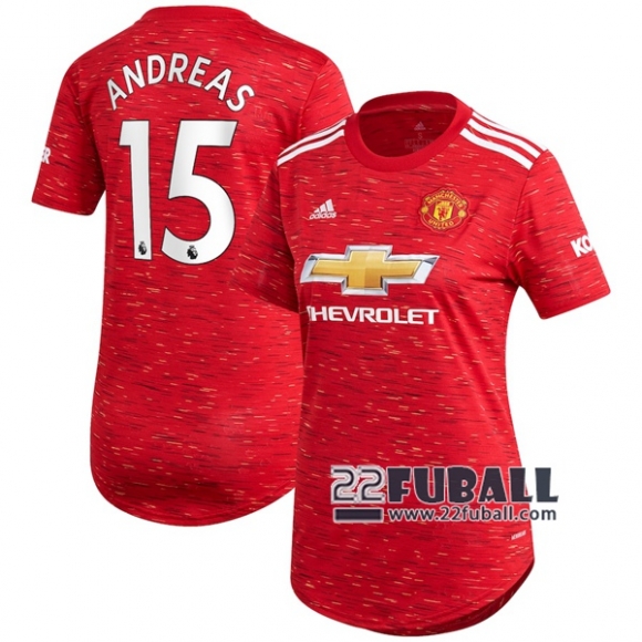 22Fuball: Manchester United Heimtrikot Damen (Andreas Pereira #15) 2020-2021