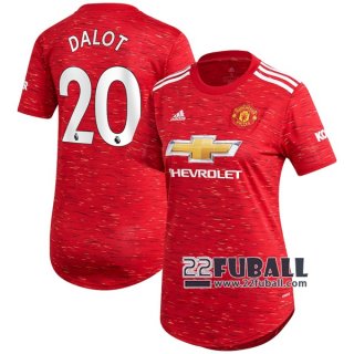 22Fuball: Manchester United Heimtrikot Damen (Diogo Dalot #20) 2020-2021