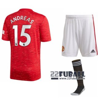 22Fuball: Manchester United Heimtrikot Kinder (Andreas Pereira #15) 2020-2021