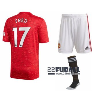 22Fuball: Manchester United Heimtrikot Kinder (Fred #17) 2020-2021
