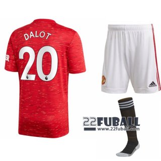 22Fuball: Manchester United Heimtrikot Kinder (Diogo Dalot #20) 2020-2021